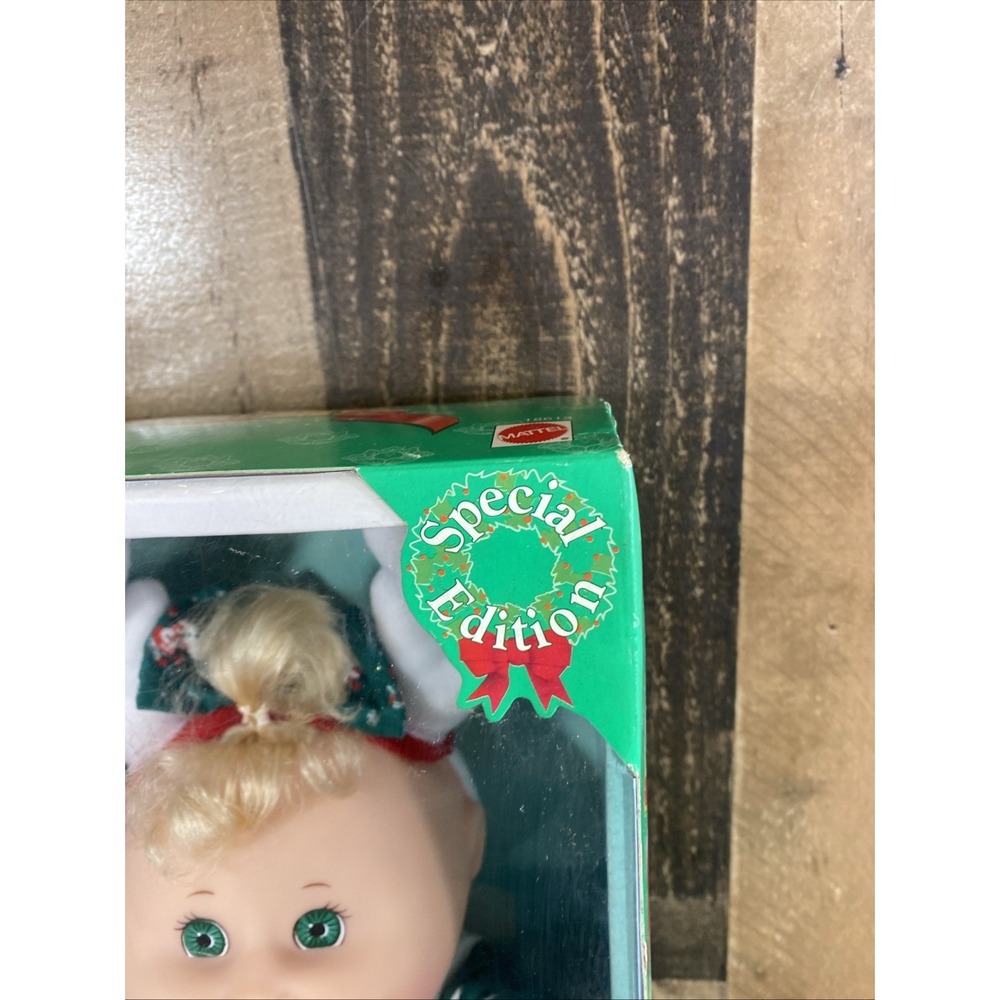 Vintage 1998 CABBAGE PATCH KIDS Holiday Baby Mattel #18613 Dec 5 Jackelyn Jessie - Picture 2 of 16